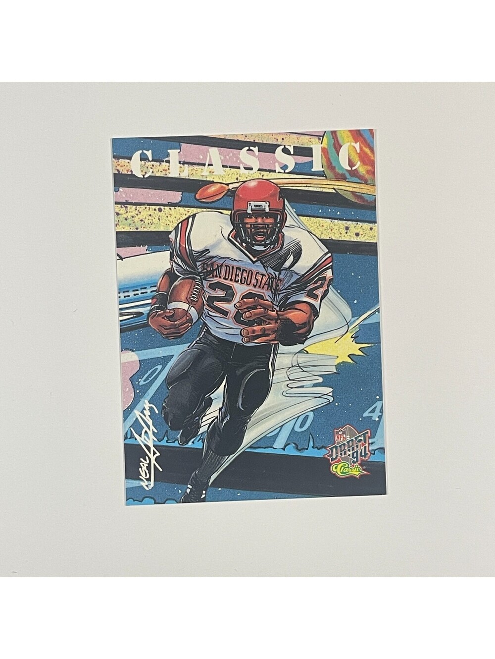 1994 Classic NFL Draft Illustration #102 Marshall Faulk San Diego State Rookie